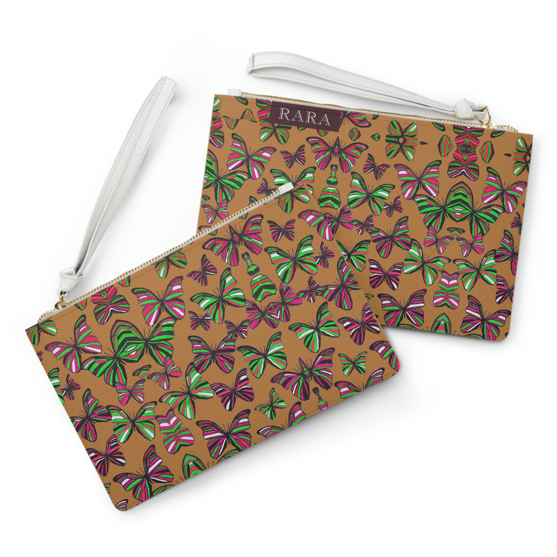 tussock graphic floral clutch bag