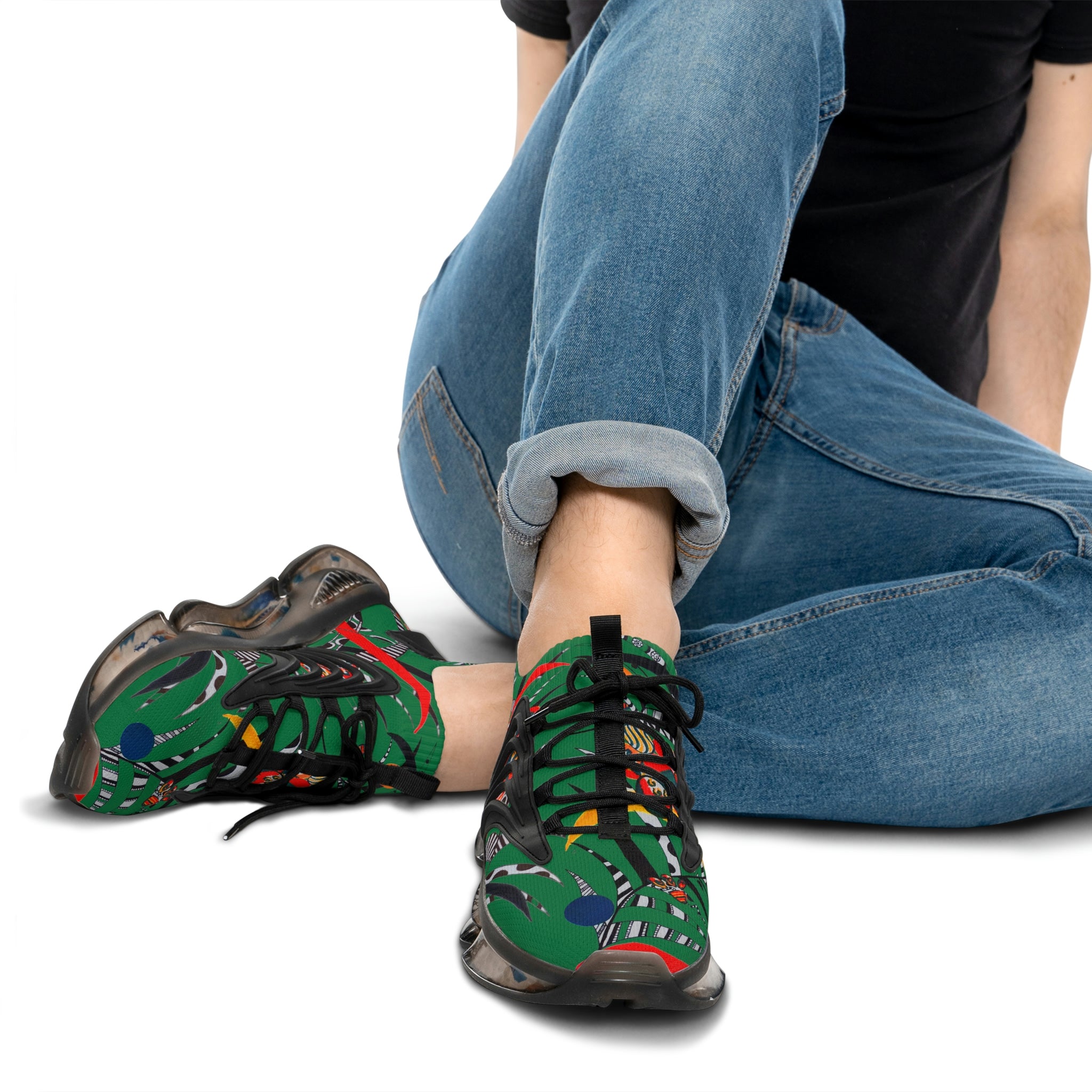 Emerald Wildly Wicked OTT Men's Mesh Knit Sneakers