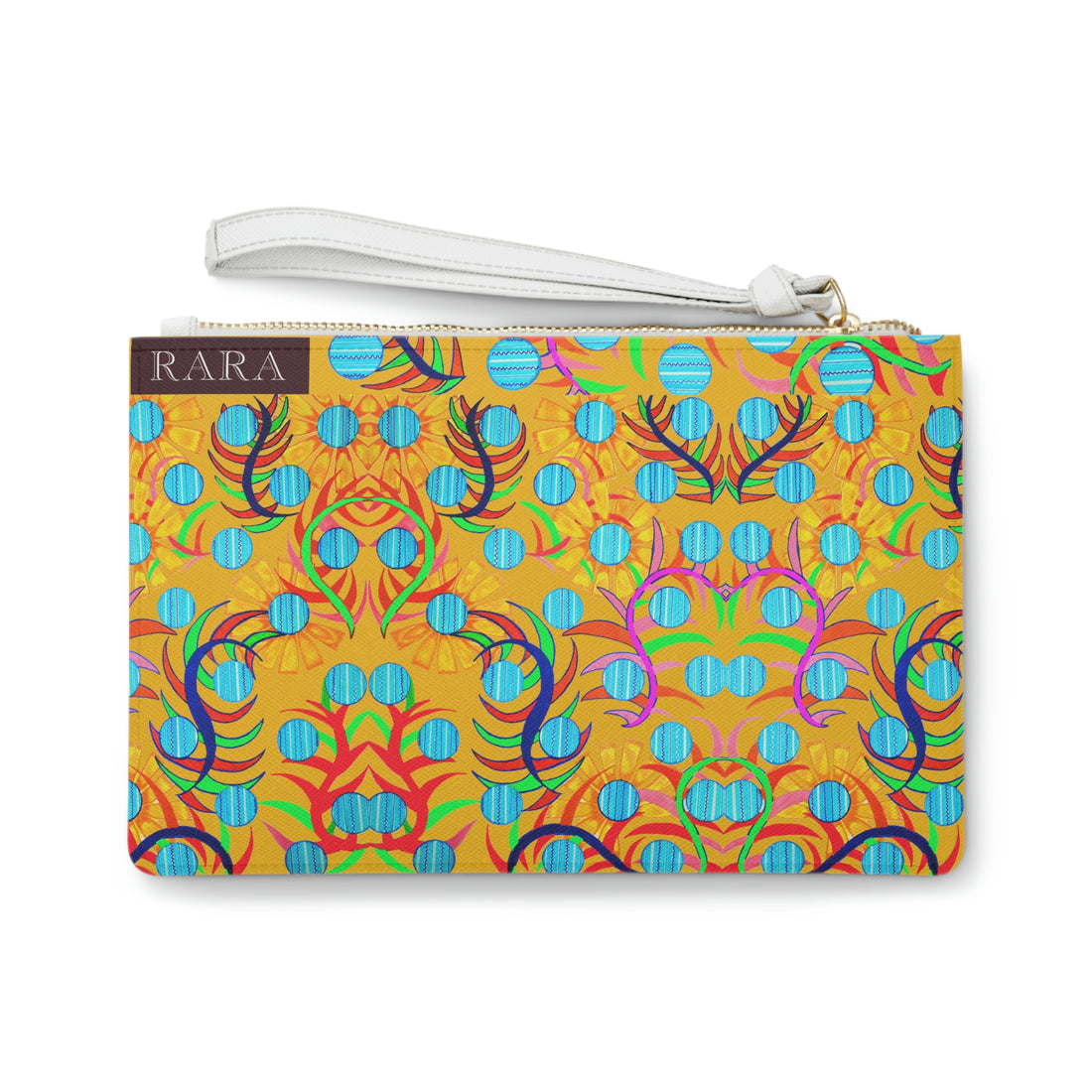 Yellow Sunflower Print Clutch Bag