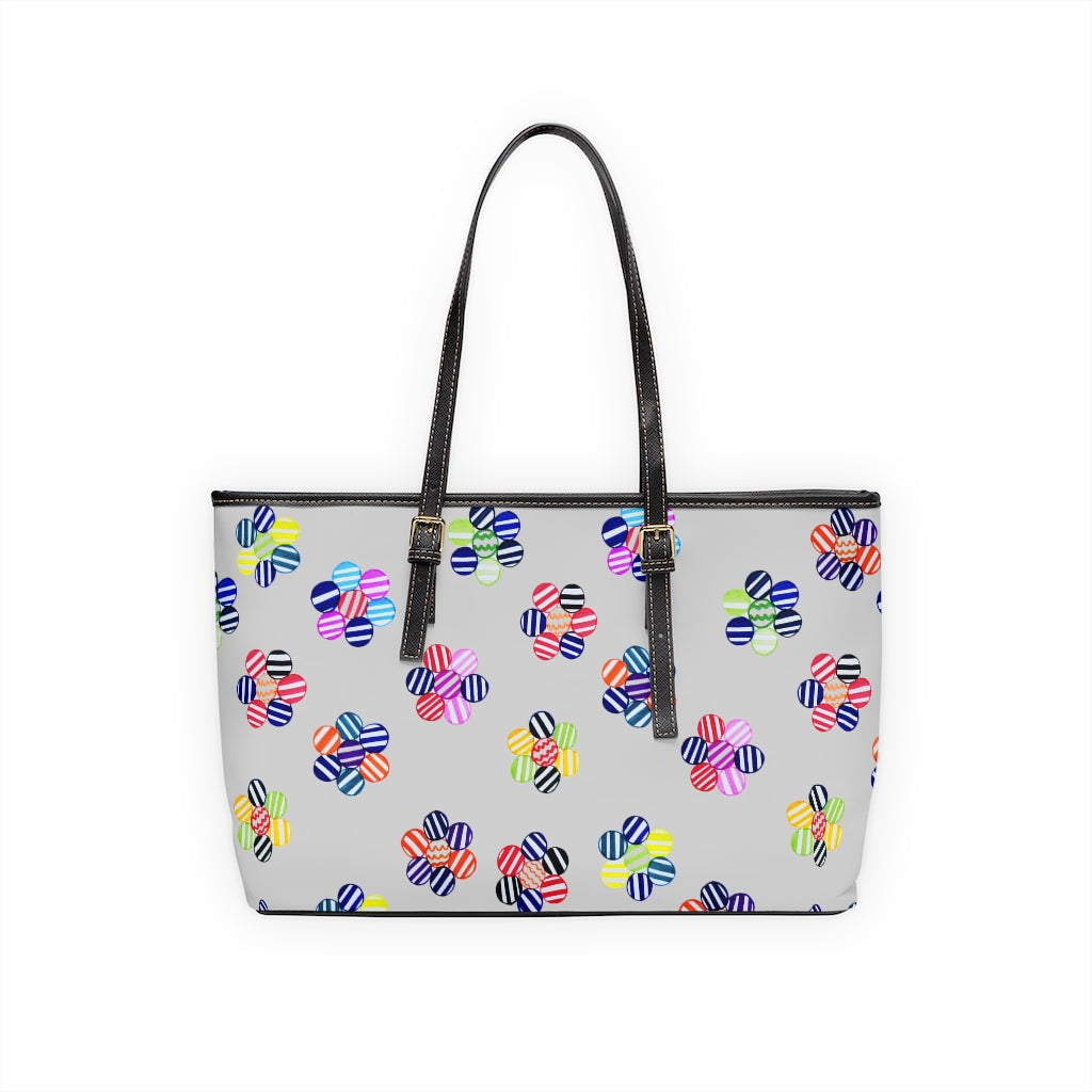 Slate Candy Florals PU Leather Shoulder Bag