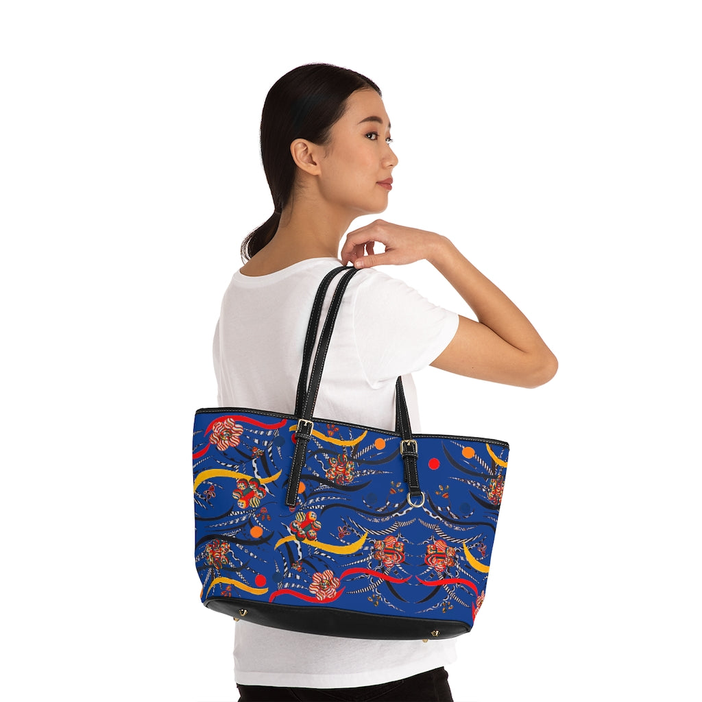 Blue Wilderness PU Leather Shoulder Bag
