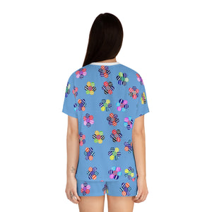 Sky Candy Floral Short Pajama Set (AOP)