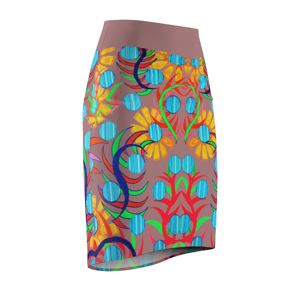 Sunflower Cider Pencil Skirt