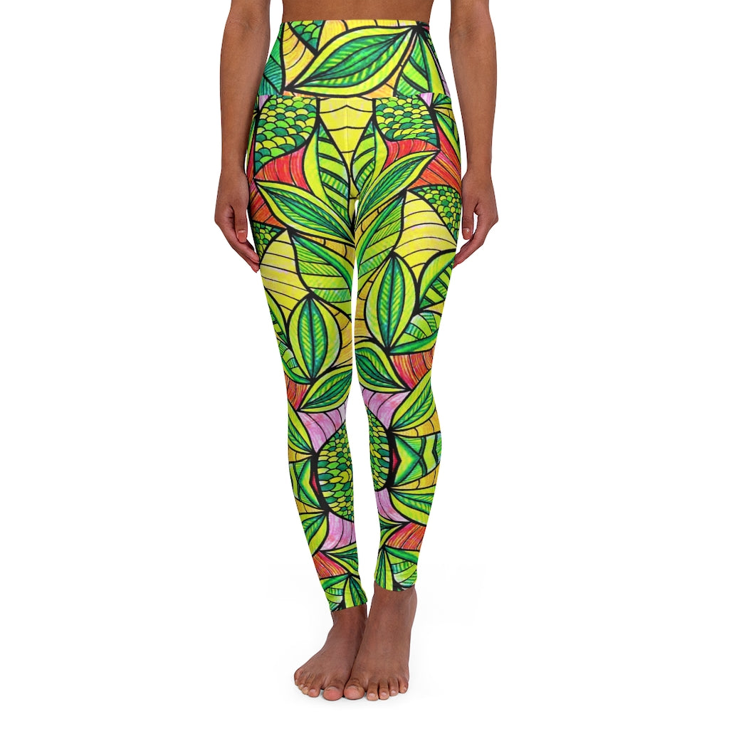 Tropical Resort Yoga Leggings