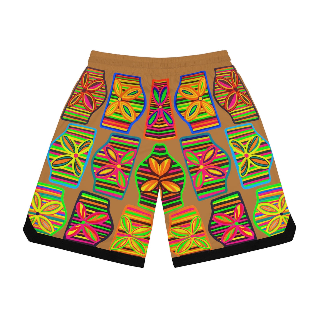 Tussock Deco Print Basketball Rib Shorts (AOP)