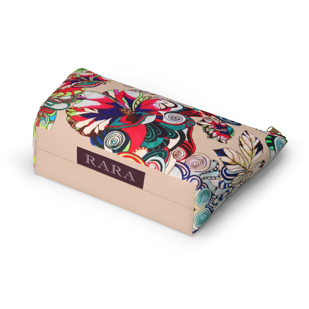 Floral Pop Nude Accessory Pouch