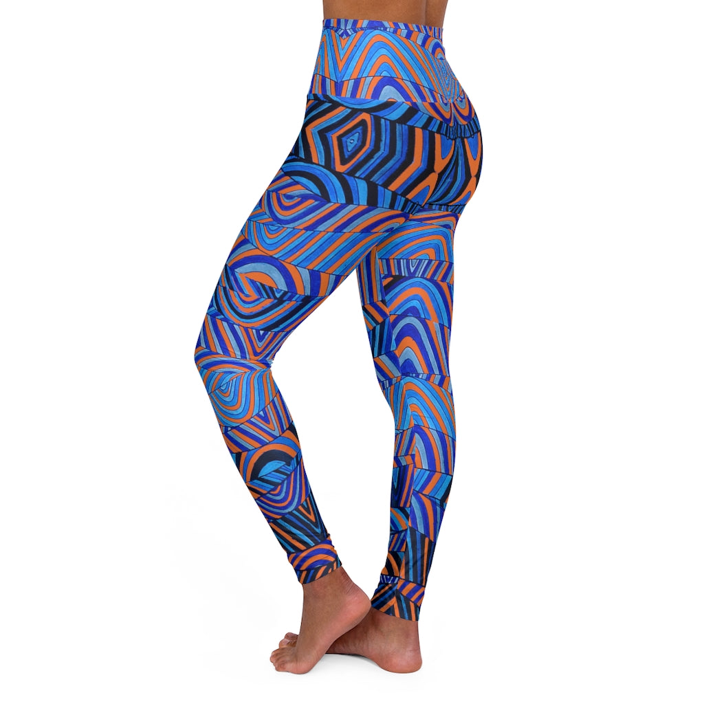 Orange Sonic Yoga Leggings