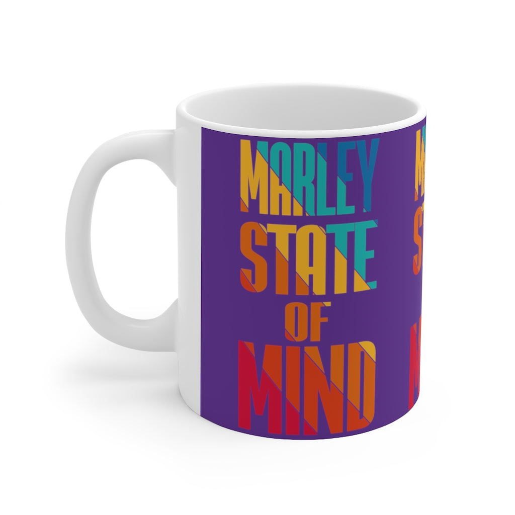Marley Multi Print Purple Ceramic Mug 11oz