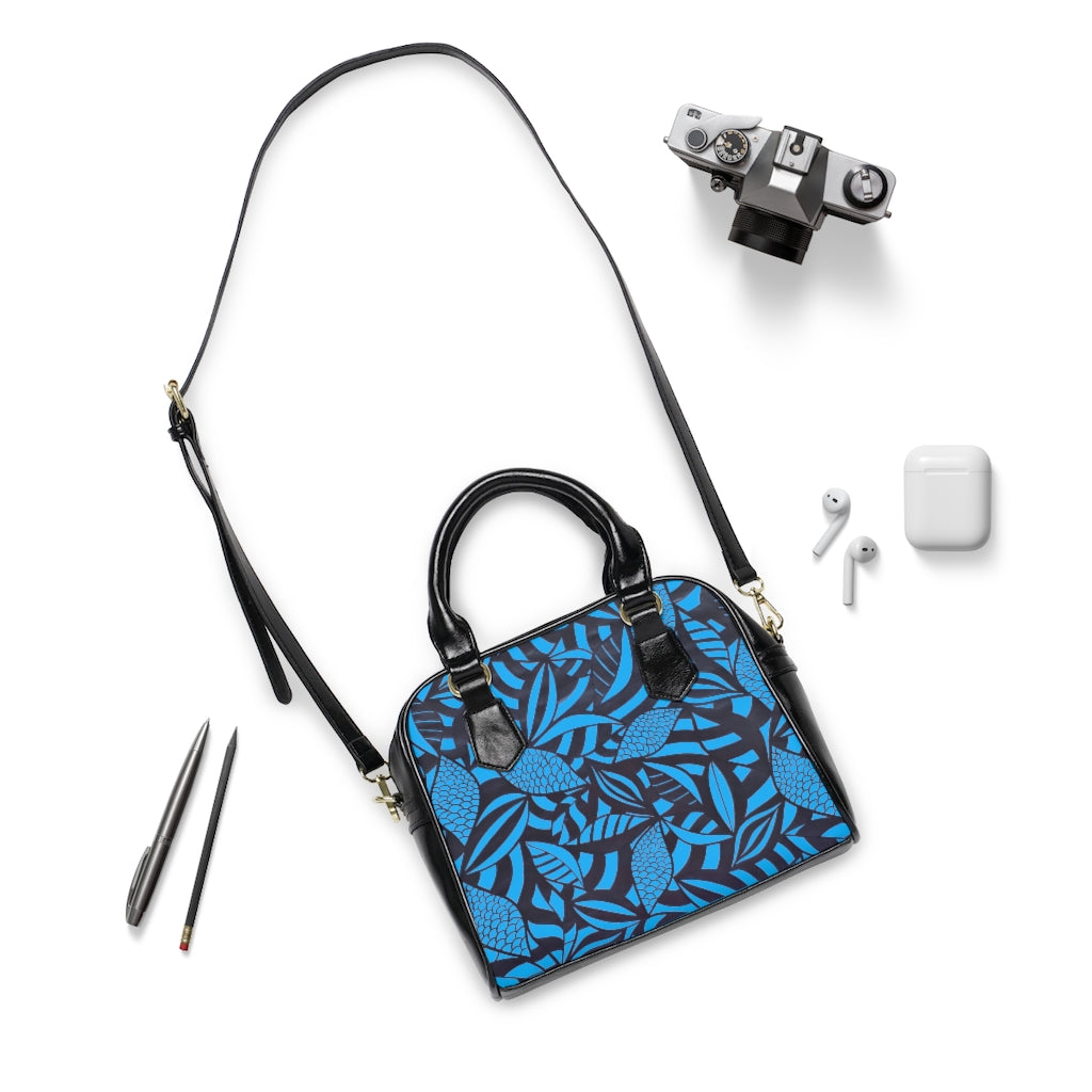 Aqua Tropical Minimalist AOP Handbag