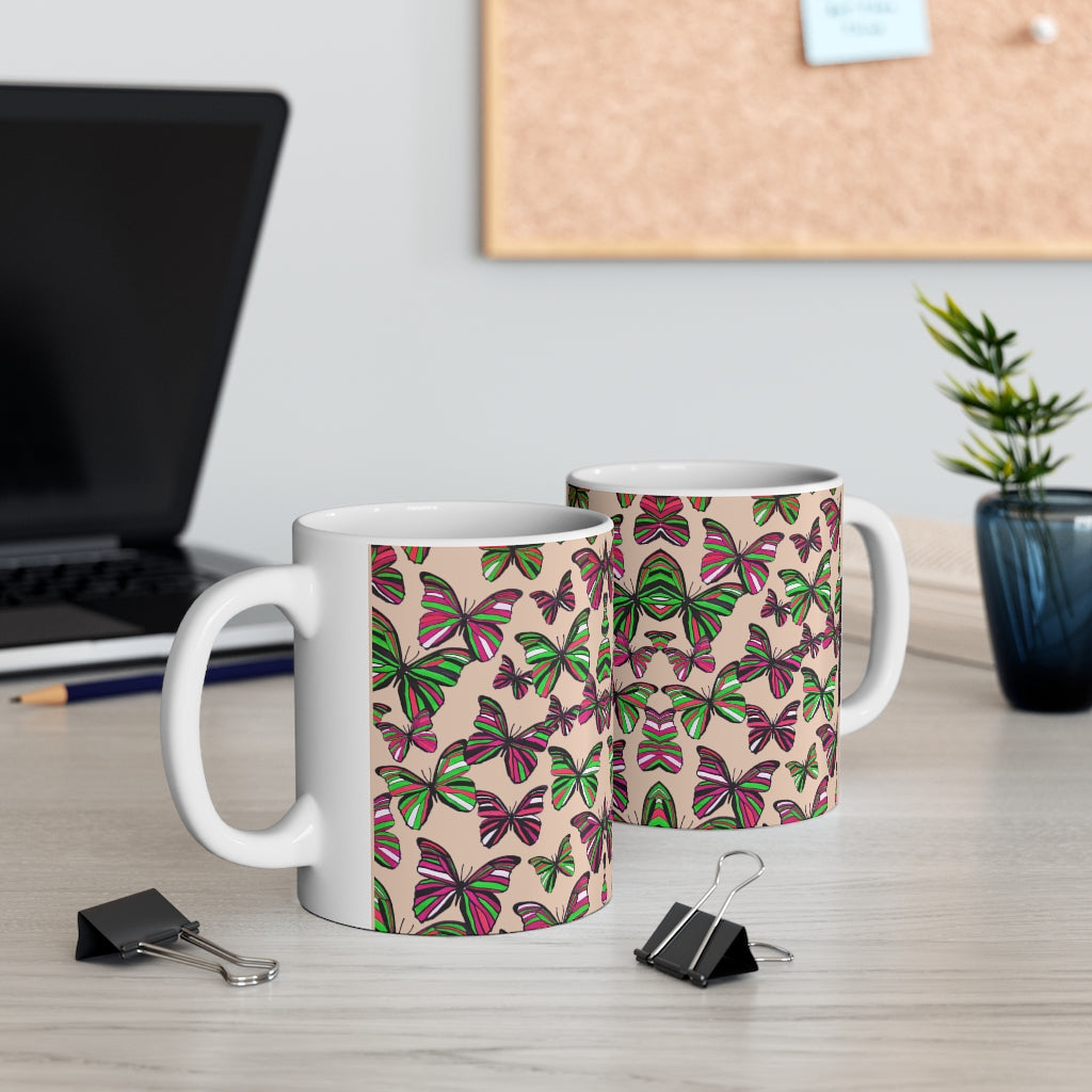 Butterflies Nude Mug 11oz