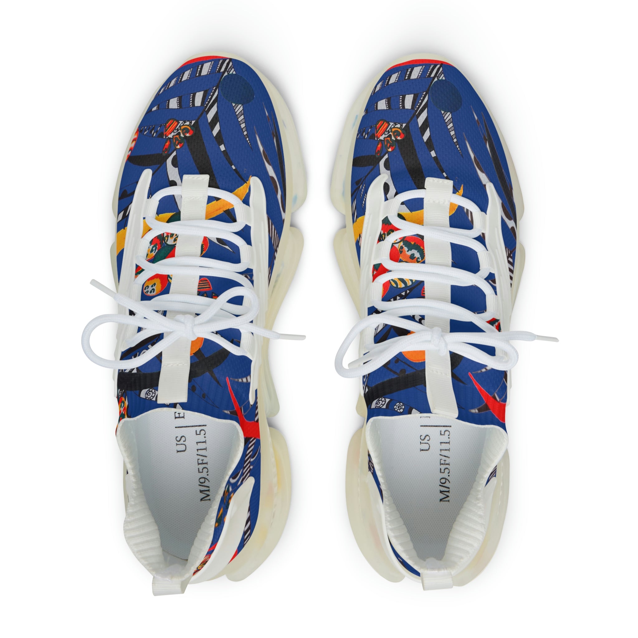 Royal Blue Wildly Wicked OTT Men's Mesh Knit Sneakers