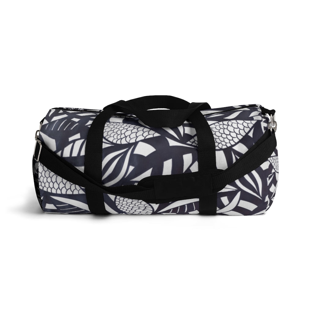 Tropical Minimalist Jet White Duffel Bag