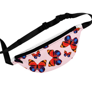 Tangerine Butterflies Fanny Pack