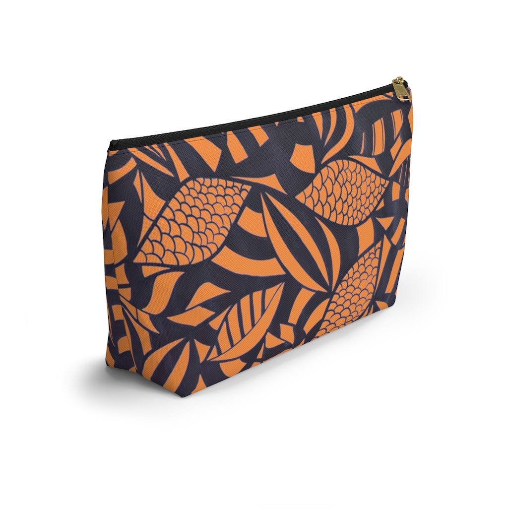 Peach Tropical Minimalist Accessory Pouch