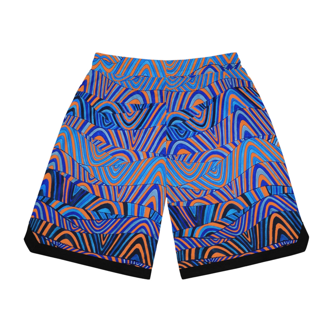 Peach Sonic Basketball Rib Shorts (AOP)