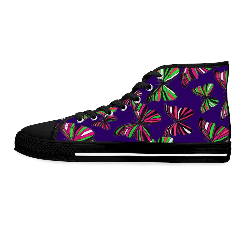 Ink Butterflies Women's High Top Sneakers