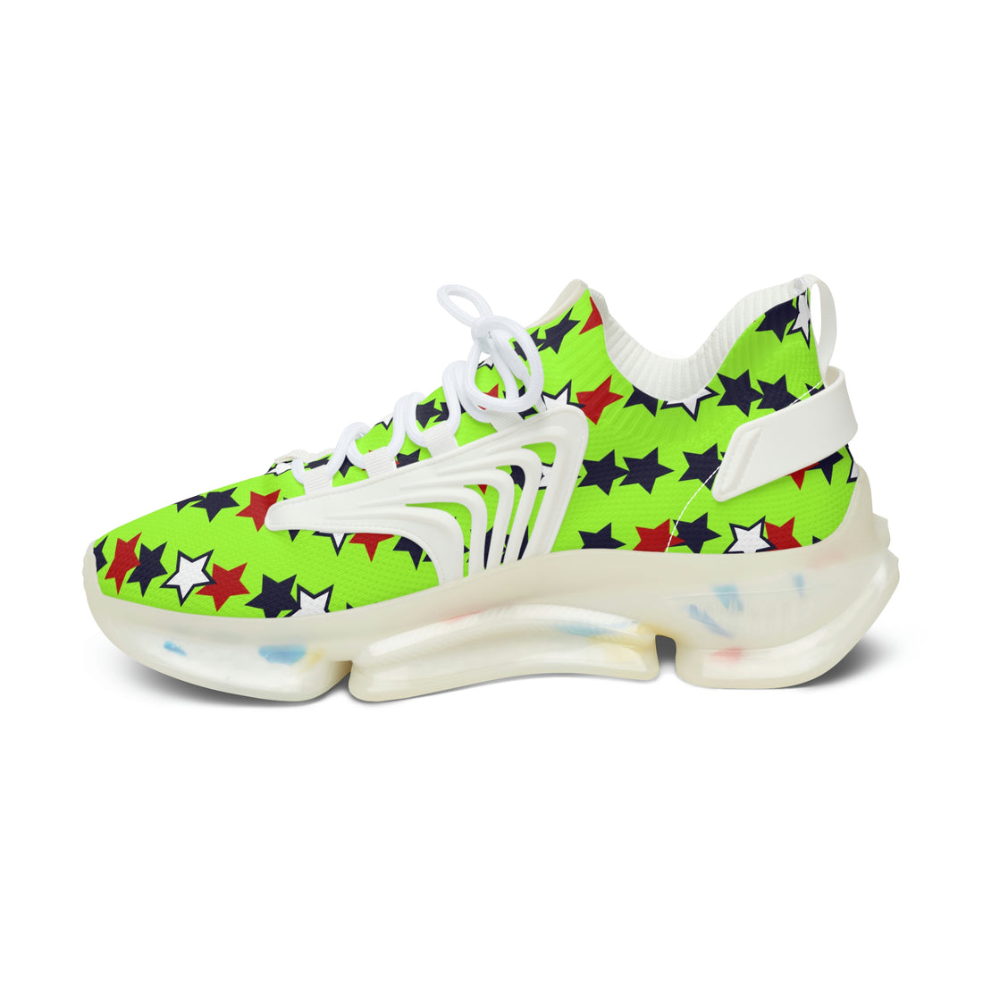 Lime Green Stargirl OTT Women's Mesh Knit Sneakers