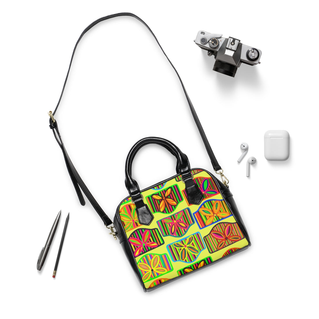 Canary Deco Print AOP Handbag