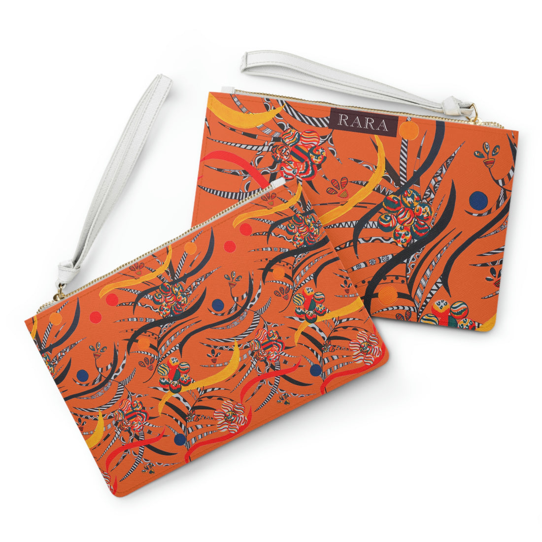 Orange Wilderness Clutch Bag