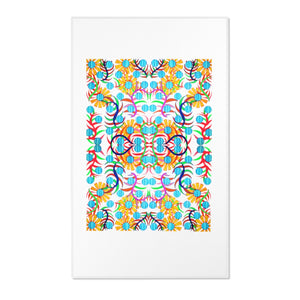 Sun Flower Jet White Area Rug