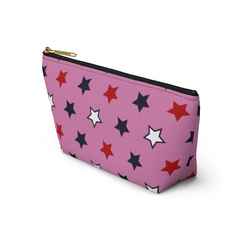 Starry Pink Accessory Pouch