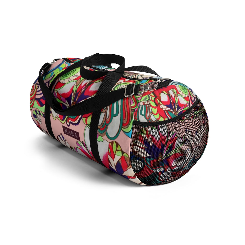Artsy Floral Pop Blush Duffel Bag
