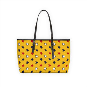 Starry Yellow PU Leather Shoulder Bag
