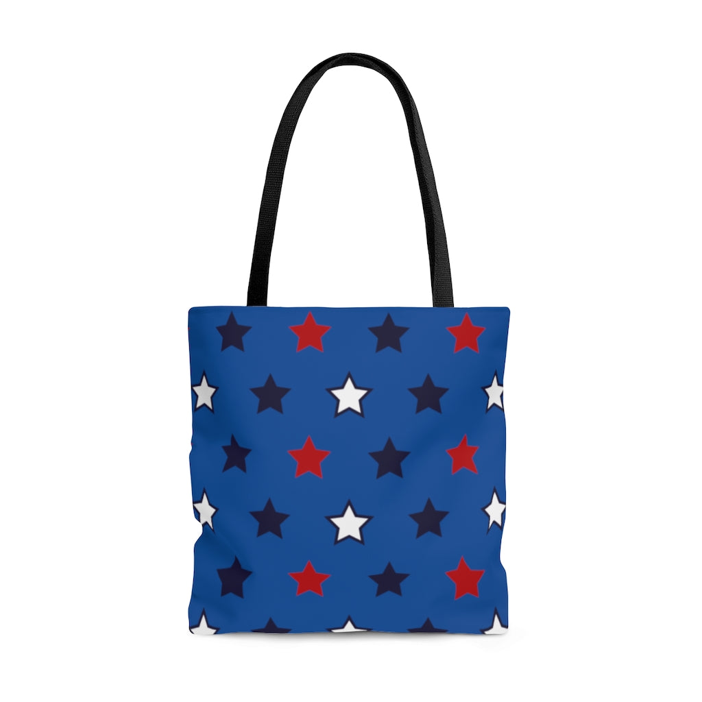 AOP Star Girl Royal Blue Tote Bag