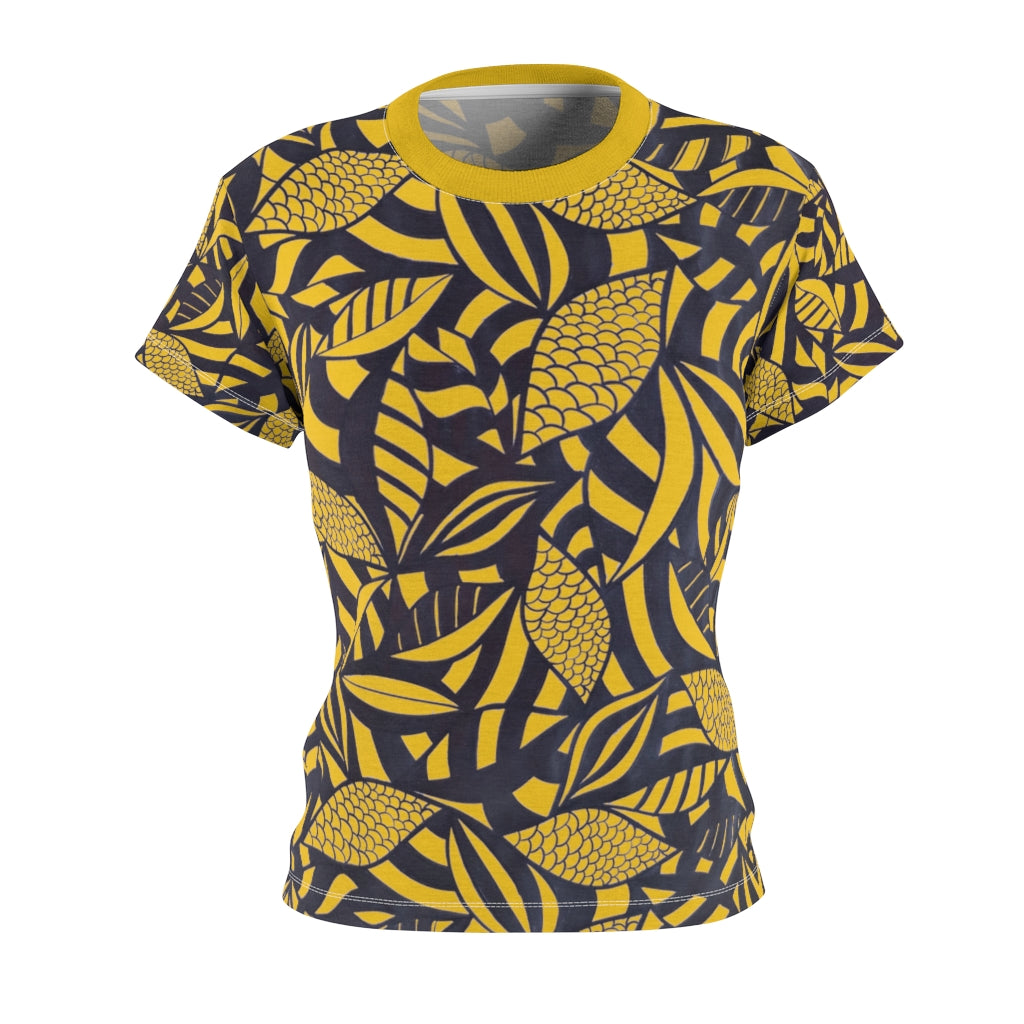 Tropical Minimalist AOP Yellow T-shirt