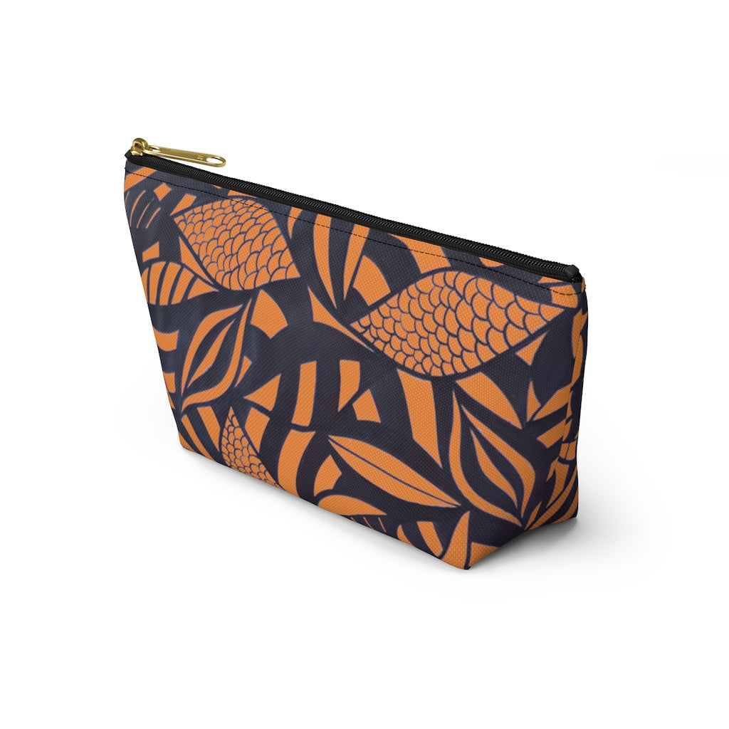 Peach Tropical Minimalist Accessory Pouch