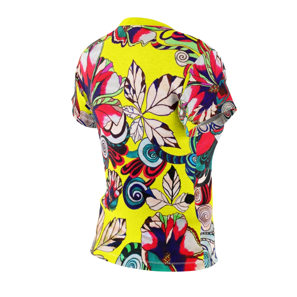 Graphic Floral AOP Canary T-Shirt