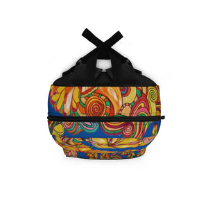 Artsy Floral Royal Blue Backpack