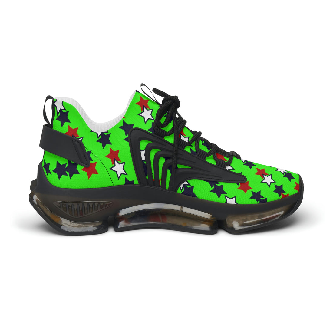 Neon Green Stargirl OTT Women's Mesh Knit Sneakers
