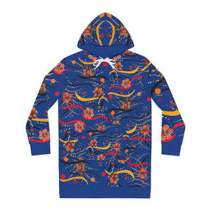Blue Wilderness Hoodie Dress (AOP)