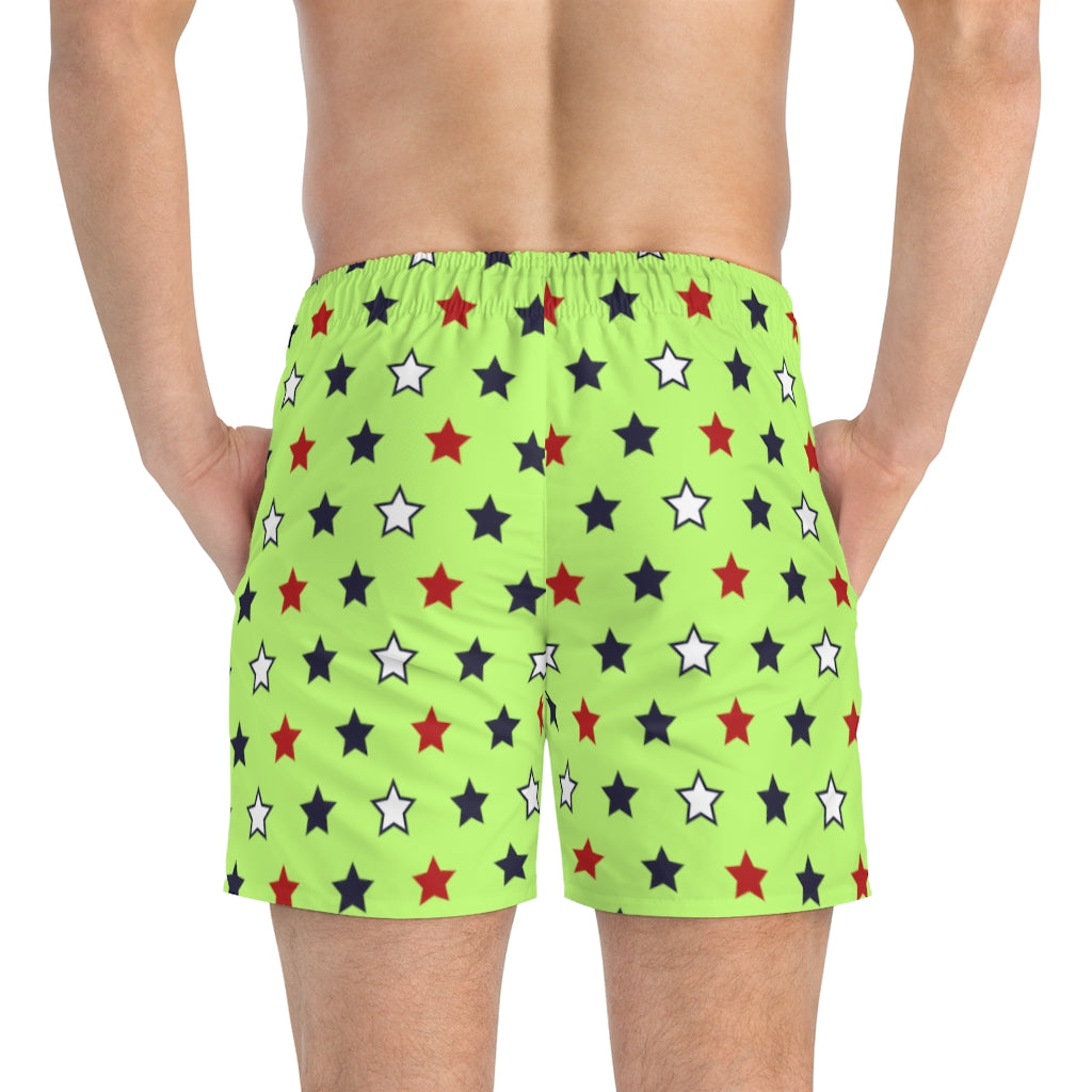 Men's Starboy Lime Swimming Trunks