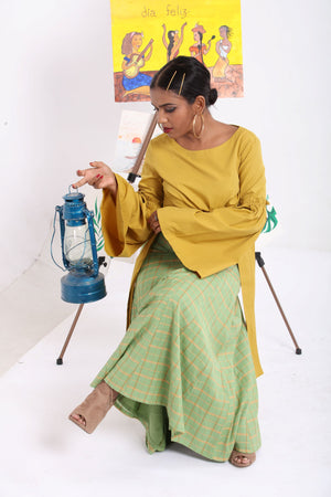Lime green mermaid skirt