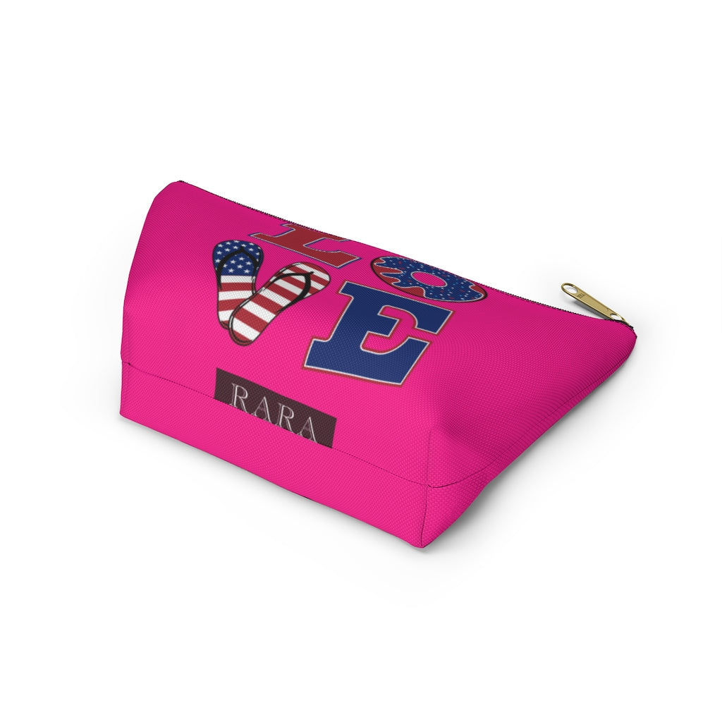 Love Hot Pink Accessory Pouch