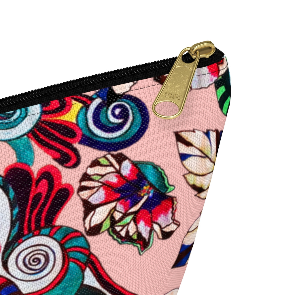 Floral Pop Blush Accessory Pouch