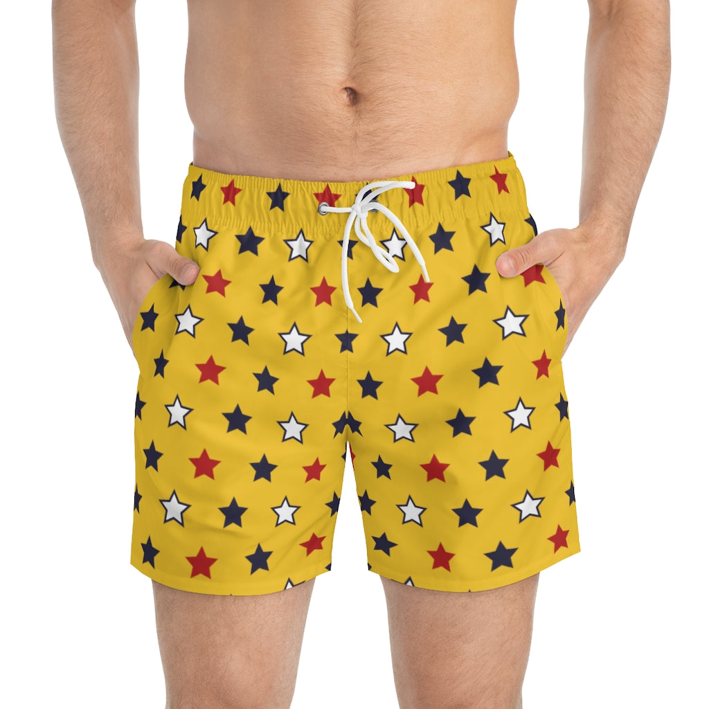 Men's Starboy Yellow Swimming Trunks