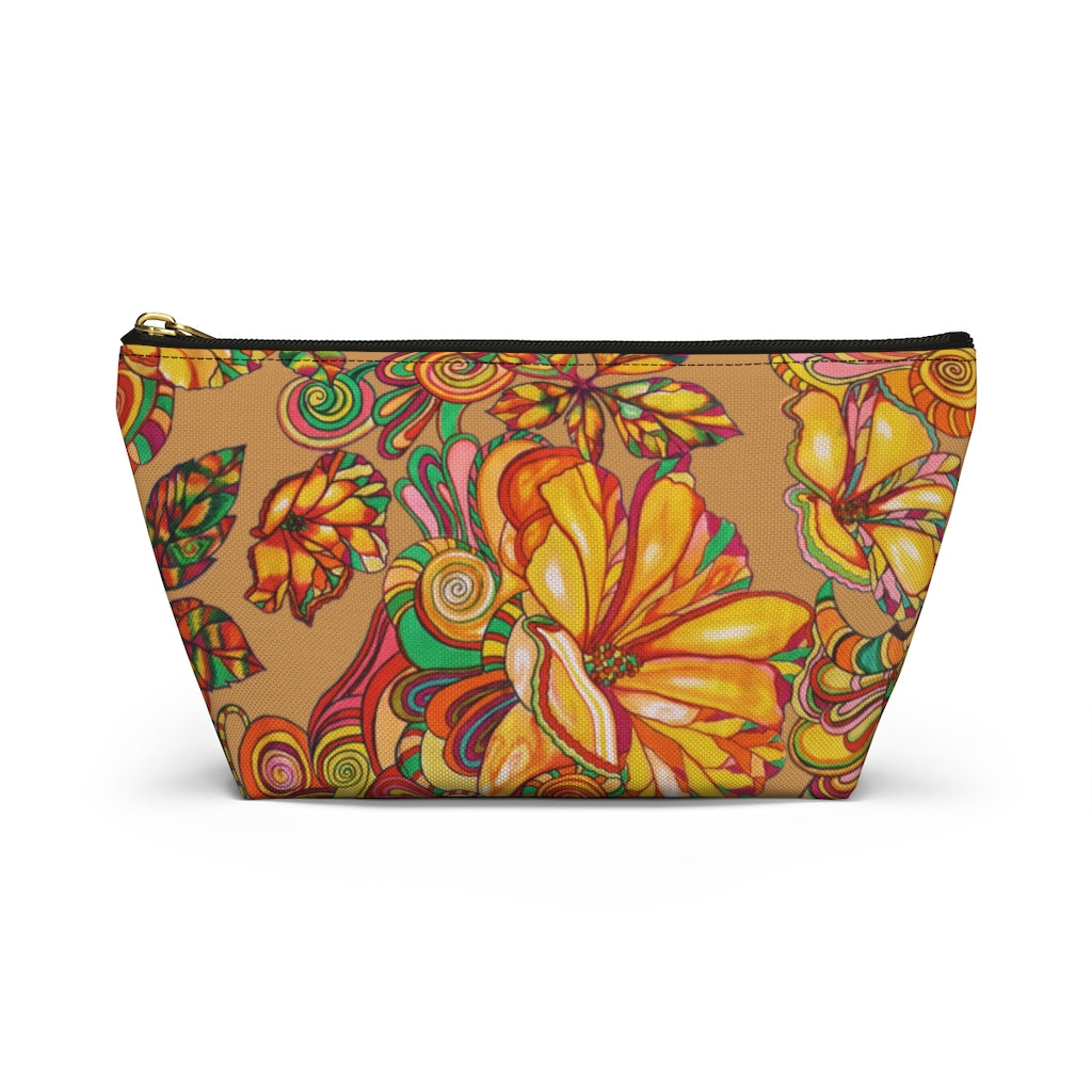 Tussock Artsy Floral Accessory Pouch