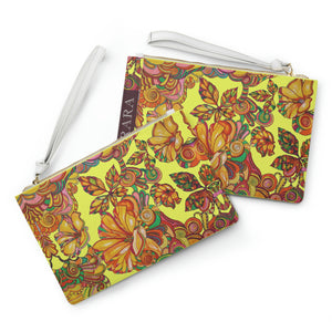 Canary Artsy Floral Clutch Bag