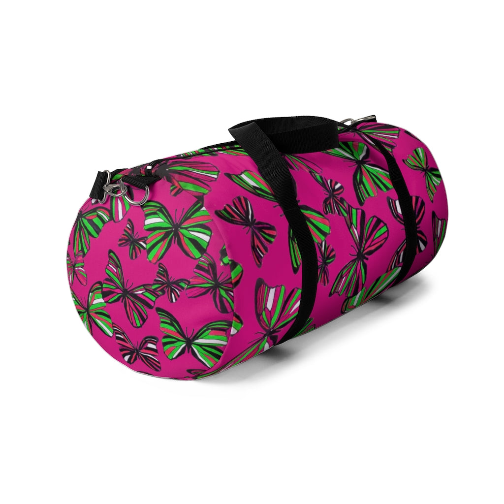 Butterflies Rose Duffel Bag