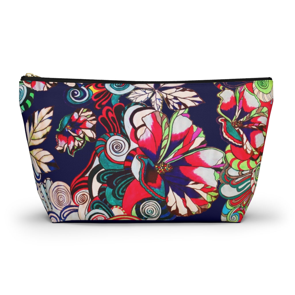 Floral Pop Ink Accessory Pouch