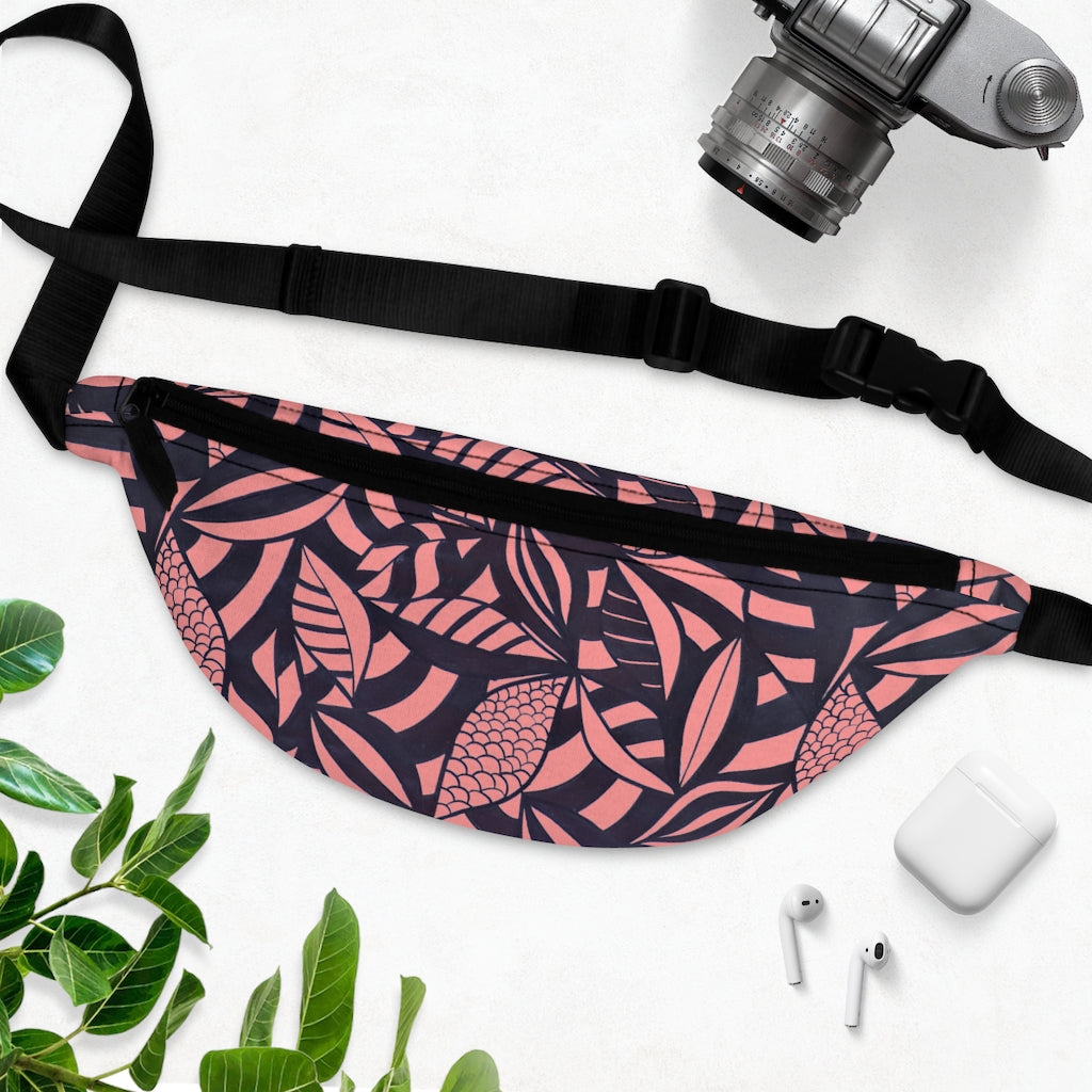 Peach Tropical Minimalist Fanny Pack