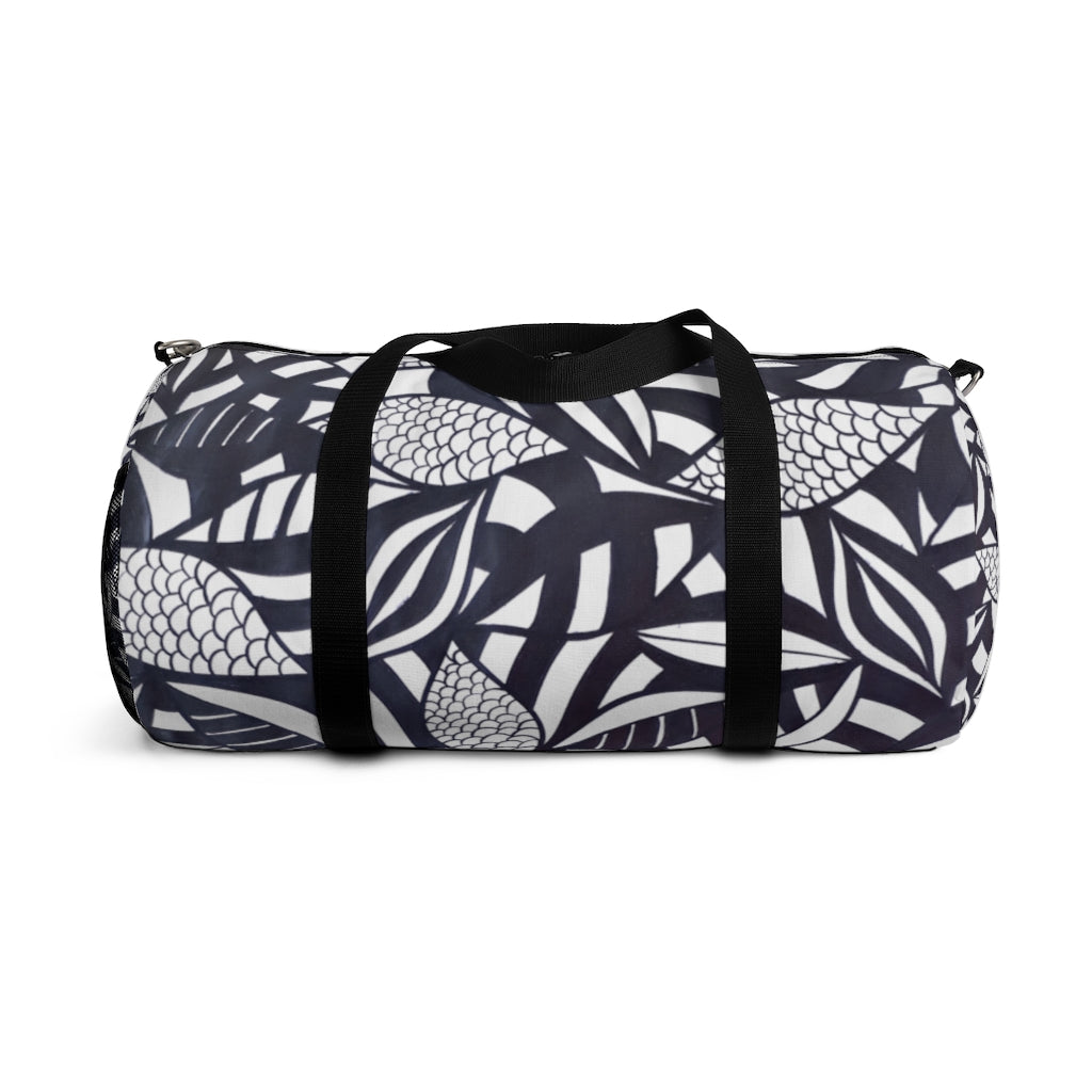 Tropical Minimalist Jet White Duffel Bag