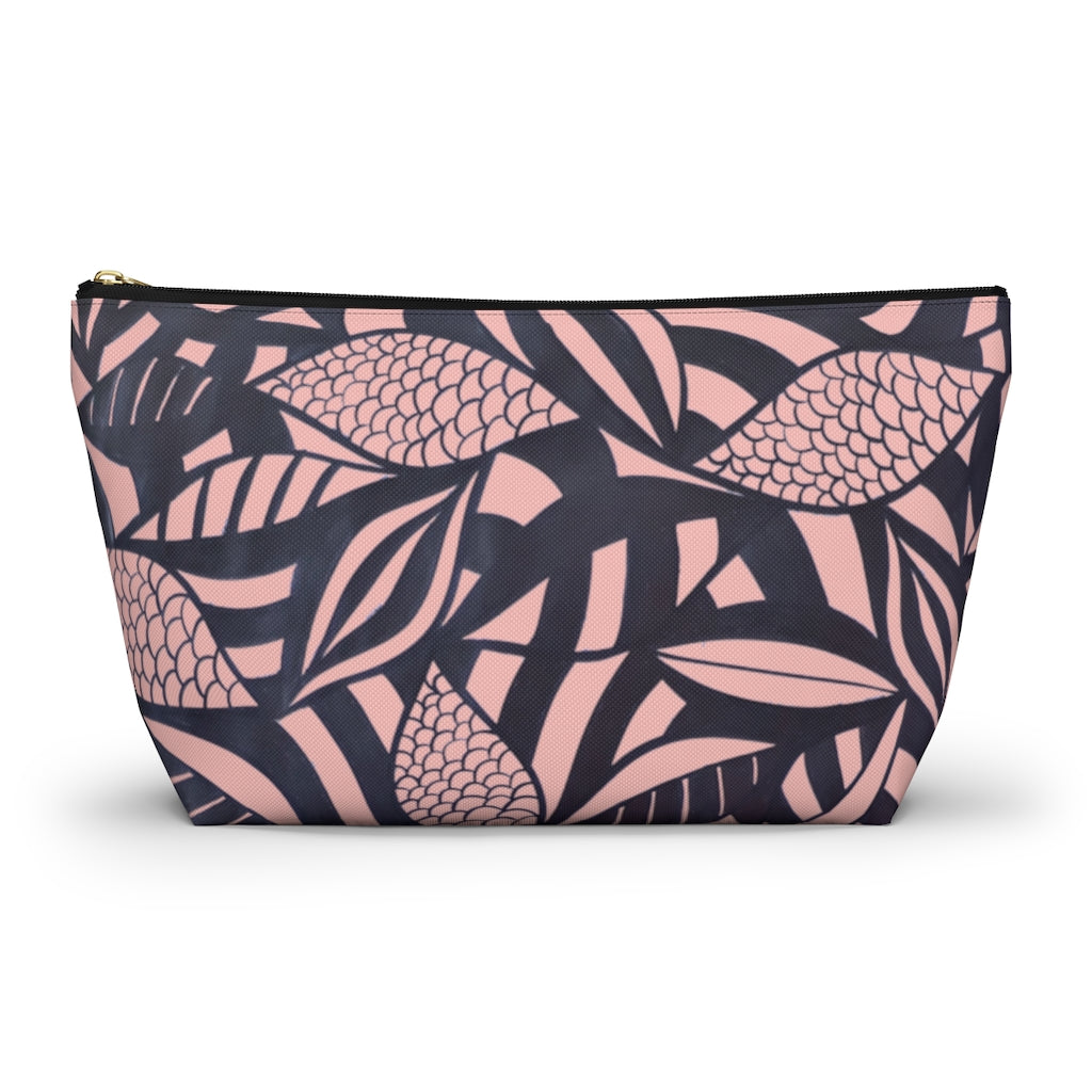 Blush Tropical Minimalist Accessory Pouch