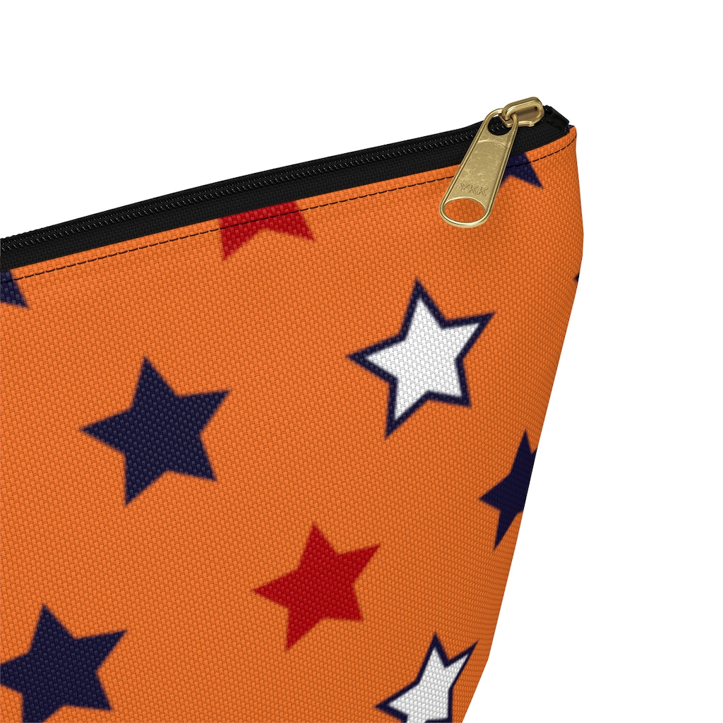 Starry Orange Accessory Pouch