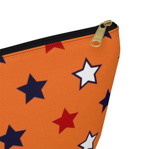 Starry Orange Accessory Pouch