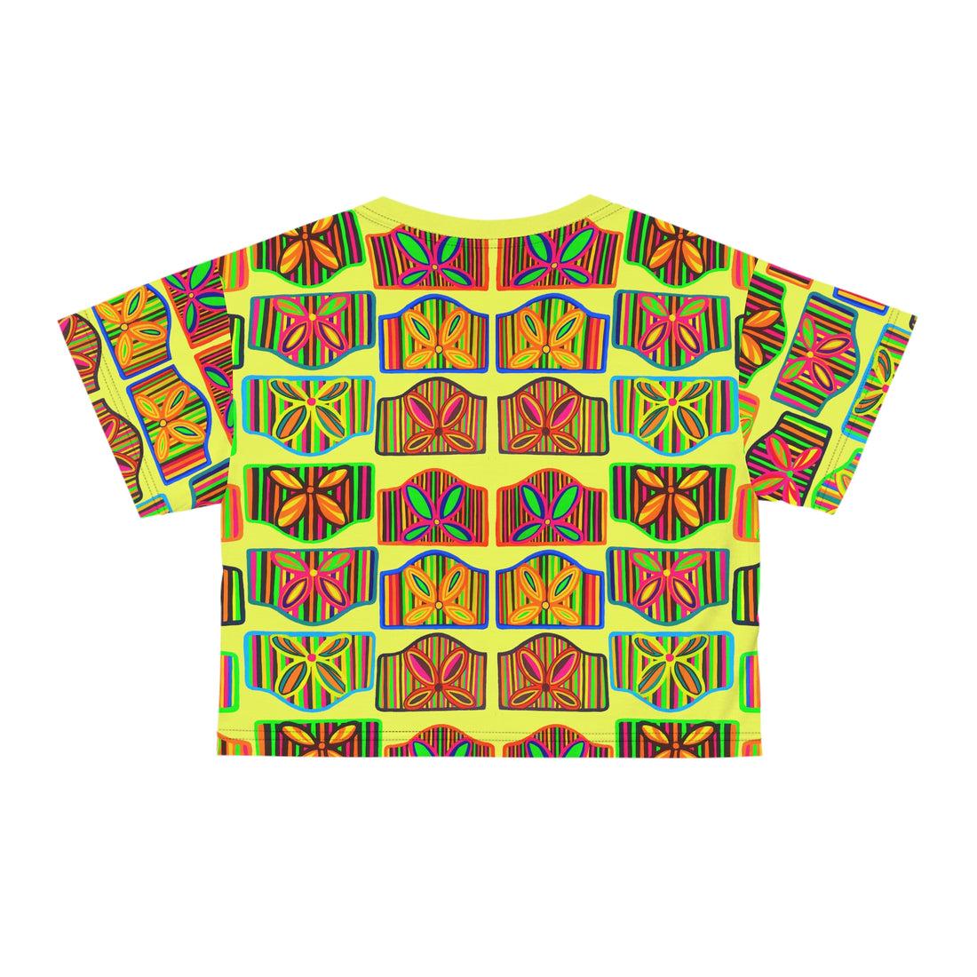 Canary Deco Print AOP Crop Tee