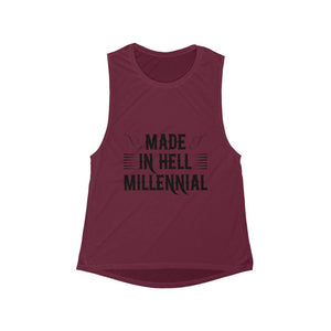 Women's Millennial Scoop Muscle Tank